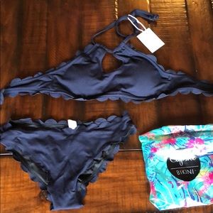Navy cupshe bikini